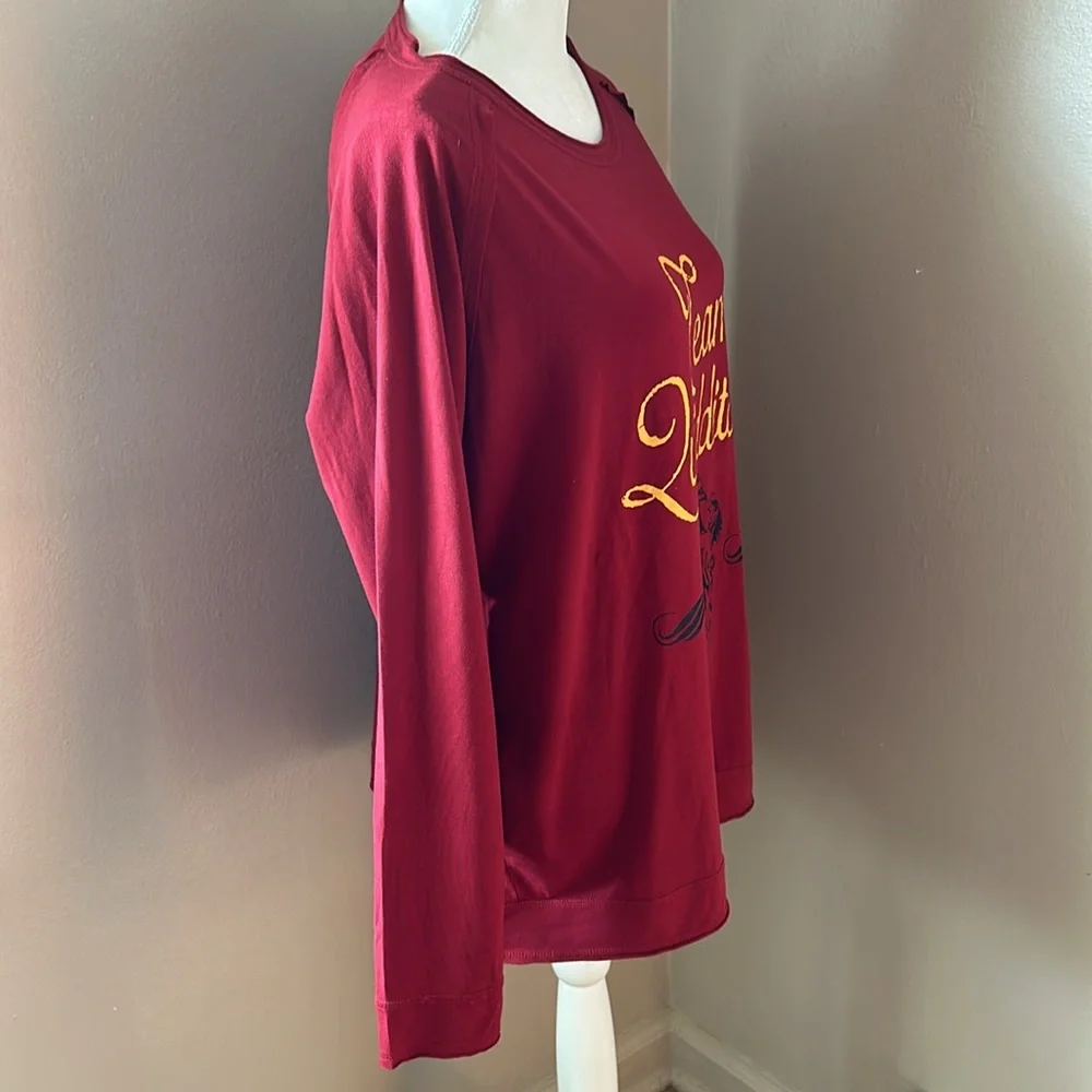 Harry Potter Wizarding World long sleeve, crew neck Team Quidditch tee. Soft. - Picture 3 of 8